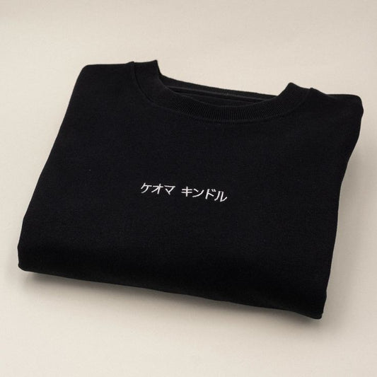 black korean t shirt