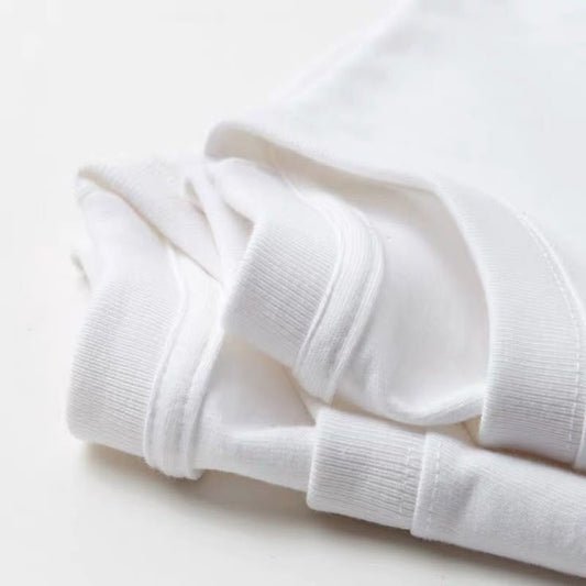 down shoulder t-shirt white