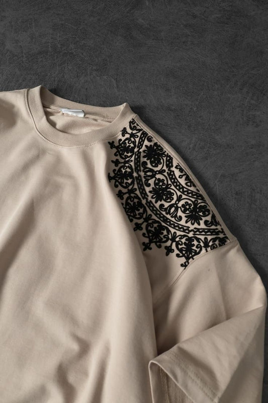 down shoulder t-shirt